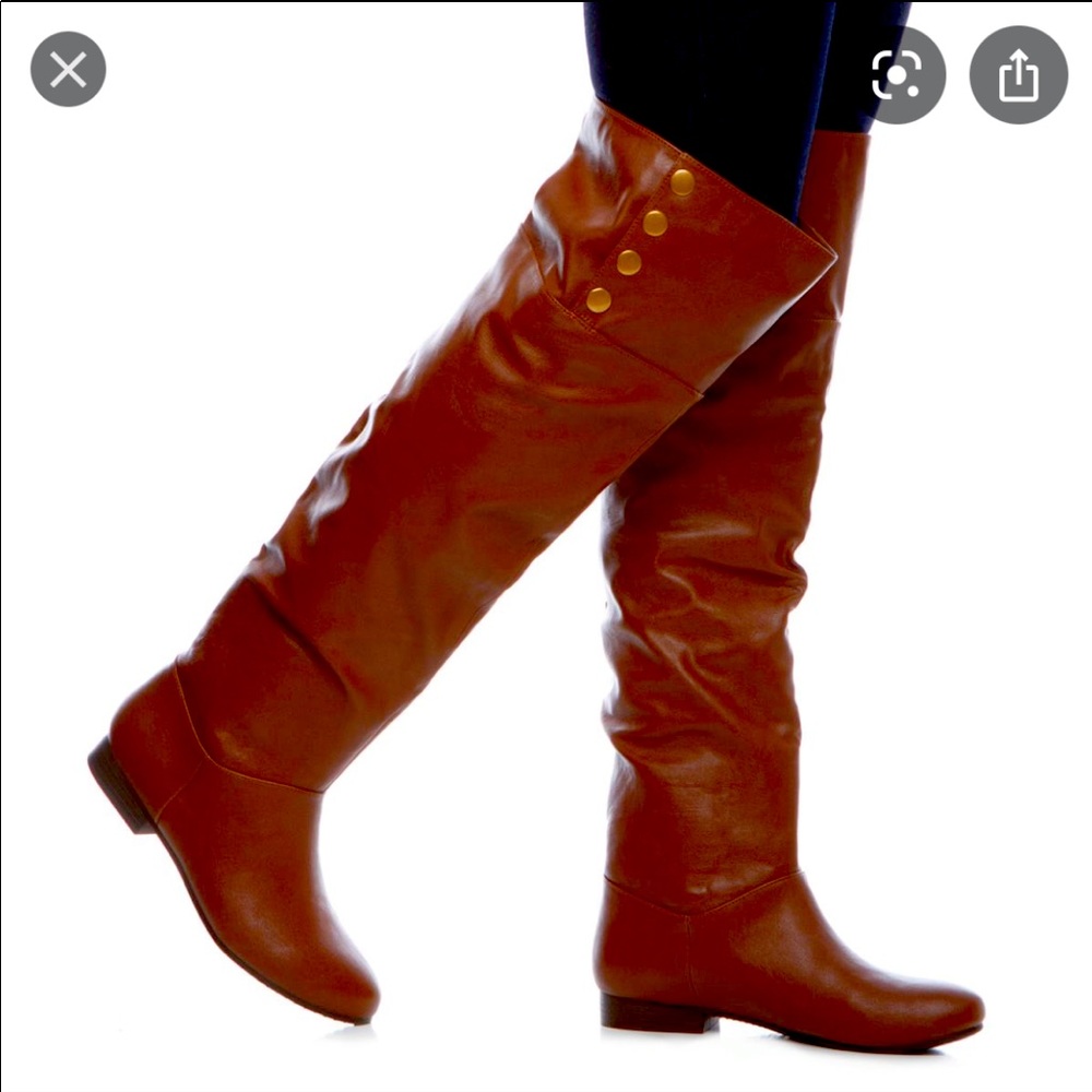 SHOEDAZZLE IRENE FLAT BOOTS, ship in box